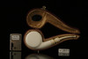 srv - Dot Block Meerschaum Pipe with fitted case M2511