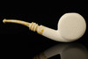 srv - Dot Block Meerschaum Pipe with fitted case M2511