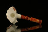 srv - Natural Raw Block Meerschaum Pipe with fitted case M2512