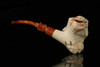 srv - Natural Raw Block Meerschaum Pipe with fitted case M2512