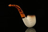 srv - Bent Billiard Block Meerschaum Pipe with fitted case M2521