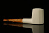 srv - Panel Sitter Block Meerschaum Pipe with fitted case M2528