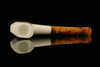 srv - Panel Sitter Block Meerschaum Pipe with fitted case M2528