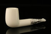 srv - Nosewarmer Block Meerschaum Pipe with custom case M2529