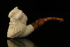 srv - Autograph Series Viking Block Meerschaum Pipe with fitted case M2559