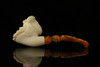 srv - Autograph Series Viking Block Meerschaum Pipe with fitted case M2559