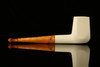 srv - Sitting Panel Block Meerschaum Pipe with fitted case M2562
