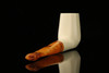 srv - Sitting Panel Block Meerschaum Pipe with fitted case M2562