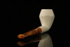 srv - Hexagon Straight Block Meerschaum Pipe with fitted case M2564