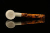 srv - Poker Block Meerschaum Pipe with fitted case M2565