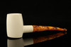 srv - Poker Block Meerschaum Pipe with fitted case M2565