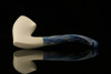 srv - Ocean Weave Block Meerschaum Pipe with fitted case M2575