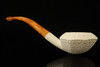 srv - Lattice Octagon Block Meerschaum Pipe with fitted case M2576