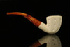 srv - Lattice Octagon Block Meerschaum Pipe with fitted case M2578