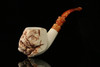 srv - Natural Raw Block Meerschaum Pipe with fitted case M2586