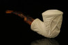 srv - Freemasonry Dublin Block Meerschaum Pipe with case M2591