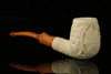 srv - Autograph Series Dragon Carved Block Meerschaum Pipe with fitted case M2592