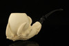 srv - Deluxe Eagle's Claw Block Meerschaum Pipe with fitted case 15224