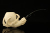 srv - Deluxe Eagle's Claw Block Meerschaum Pipe with fitted case 15224