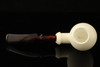 srv - Deluxe Smooth Apple Block Meerschaum Pipe with fitted case 15231