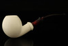 srv - Deluxe Smooth Apple Block Meerschaum Pipe with fitted case 15231
