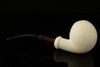 srv - Deluxe Smooth Apple Block Meerschaum Pipe with fitted case 15231