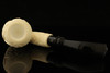 srv Premium - Carved Tomahawk Block Meerschaum Pipe with fitted case 15232