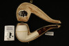 srv  -  Bulldog 9 mm. Filter Block Meerschaum Pipe with fitted case 15237