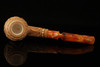 srv - Autograph Series Carved Apple Block Meerschaum Pipe with case 15240