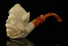 srv - Viking Block Meerschaum Pipe with fitted case M2613