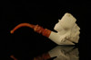 srv - Viking Block Meerschaum Pipe with fitted case M2613