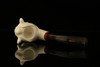 srv - Cheering Viking Block Meerschaum Pipe with fitted case M2615