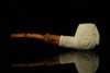 srv - Freemasonry Block Meerschaum Pipe with fitted case M2618