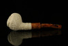 srv - Freemasonry Block Meerschaum Pipe with fitted case M2618