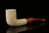 srv - Carved Bent Block Meerschaum Pipe with fitted case M2619