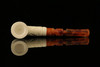 srv - Carved Bent Block Meerschaum Pipe with fitted case M2619