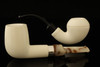 IMP Meerschaum Pipe - 2-Pipe Set - Hand Carved with chest case i2518