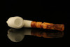 srv - Skull Block Meerschaum Pipe with custom case M2639