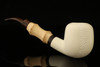 F. Baki - Bamboo Meerschaum Pipe Carved by Fikri Baki - with case 15263