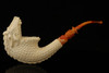 srv - Giant Smoky Mouth Dragon Block Meerschaum Pipe with fitted case 15270