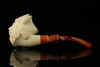 srv - Viking Block Meerschaum Pipe with fitted case M2666