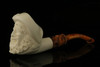 srv - Pirate Block Meerschaum Pipe with fitted case M2667