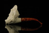 srv - Pirate Block Meerschaum Pipe with fitted case M2668