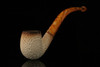 srv - Designers Lattice Block Meerschaum Pipe with fitted case M2698