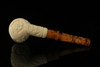 srv - Autograph Series Billiard Block Meerschaum Pipe with fitted case M2702