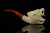 srv - Eagle's Claw Meerschaum Pipe carved by I. Baglan with fitted case M2705
