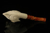 srv - Eagle's Claw Meerschaum Pipe carved by I. Baglan with fitted case M2705