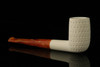 srv - Lattice Billiard Block Meerschaum Pipe with fitted case M2716