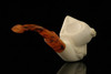 srv - Pirate Block Meerschaum Pipe with fitted case M2721