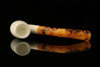srv - Self Sitter Poker Block Meerschaum Pipe with fitted case M2727